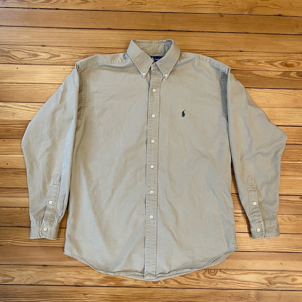 Ralph Lauren Button Down Shirt Tan